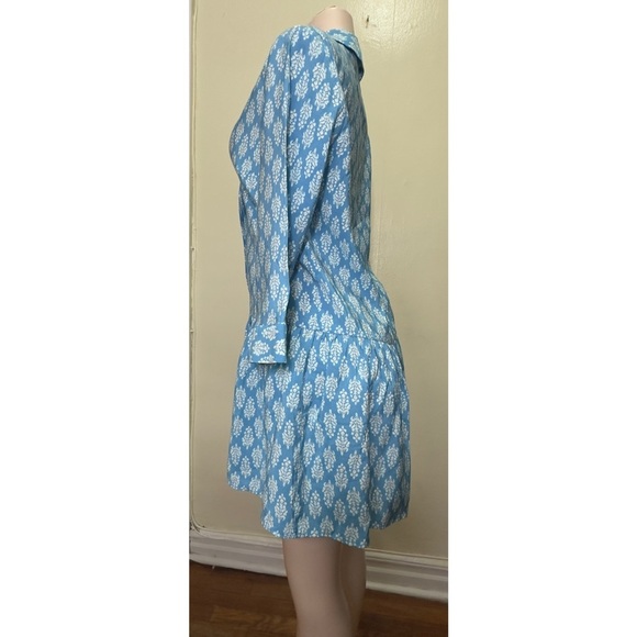 NWT ZARA Blue Patterned Women's Swim Cover-Up - Picture 9 of 14